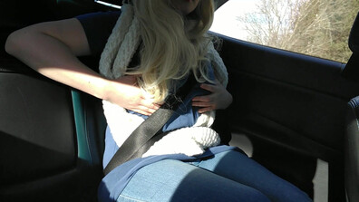 Princess96 Secretly Touching Myself In Uber - masturbation - big tits