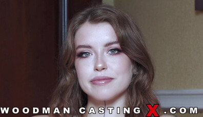 Eden Ivy Woodman Casting - deepthroat - double penetration. casting