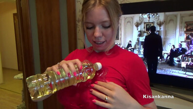 Kisankanna Oil Show And Big Orgasm Squirt - big tits - blonde - pov