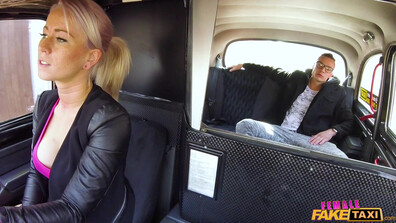 Licky Lex Busty Driver Swaps Fare For Fuck - licky lex - outdoors - car - taxi - sex - handjomasturbation - cum on tits - cowgirl - reverse cowgirl - side fuck