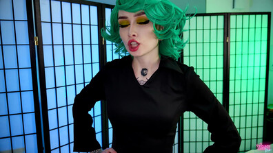 Z1rael R3m Tatsumaki Cosplay - big ass - tattoo - cosplay - tatsumaki