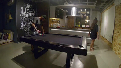 AR 05 Calling the neighbor to have sex on the pool table 720p - brunette - beautiful - blowjob