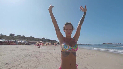 AR 17 Walking on the beach is good, but having sex afterwards is better 1080p - brunette - beautiful - blowjob