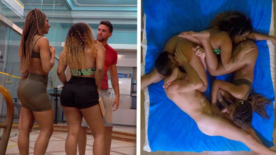 Amazing Threesome With Two Step Sister Gold Diggers From Brazil - brazilian - brazil - brasil - brasileira - latina - short - petite - skinny - thin - ebony