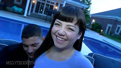 fucking a new stud - amateur - asian - small tits - outdoor - cum in mouth - cum swallowing - big cock - riding - missionary - petite