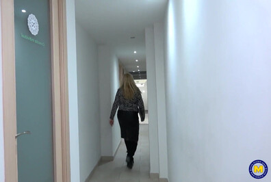A fifty year old mature woman receives vigorous anal intercourse from her younger mal - anal - blonde - blowjob - mature - facial - french - massage - cum in mouth - nude - sex