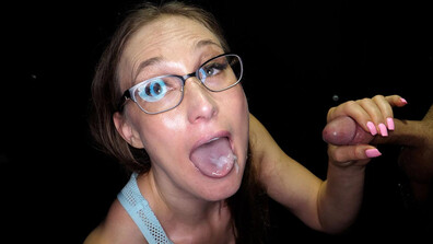 Every amateur has to start somewhere Ophelia! - gloryhole - amateur - big tits - fake tits - blowjob - oral - cumshot - cum swallowing - cum on tongue - interracial