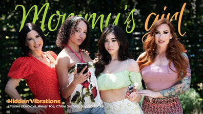 Alexis Tae, Chloe Surreal, Sophia Locke, Brooke Barclays Hidden Vibrations - brunette - redhead - big tits - masturbation - natural tits - small tits - college - milf - tattoos - toys