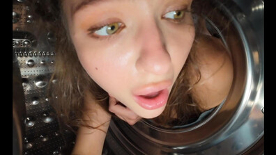 Big Tits Stepsister Stucked In Washing Machine Gets Anal Fucked - big tits - big cock - big ass - teen - anal - cumshot - brunette - stepsister - stepsis - stepbro