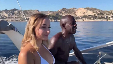 Blonde European Beauty Takes BBC - interacial - blowjob