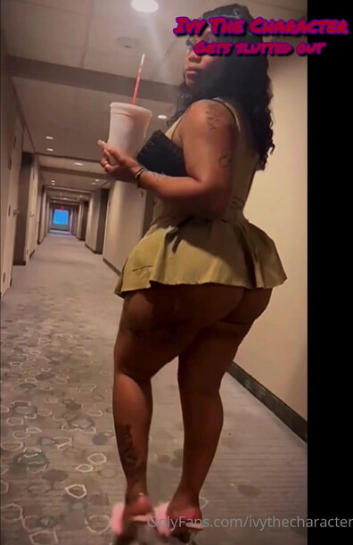 Ivy The Character Slutted Out - ivy the character - ebony - big ass - big tits - hotel - bbc - hardcore - blowjob - doggystyle - backshots