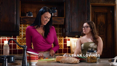 Reagan Foxx & Leana Lovings Sore About Her Test Score - lesbian - kissing - tongue - tonguesucking