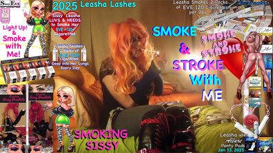Smoking Sissy Slut Leasha Eve 2025 - smoking - sissy