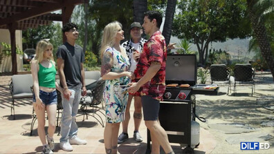 Demi Hawks Cheating BBQ - teen - blowjob - blonde