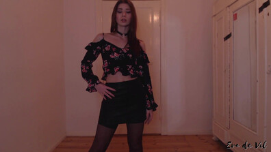 Eva De Vil Findom Tease Game (Joi, Findom, Tease&Denial) - solo - softcore - small tits