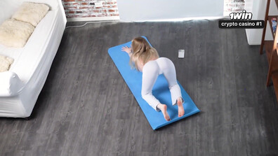 Milf gets downward dog for a different kind of yoga hotter than any porn! - hardcore - xxx - stepmom - porn