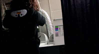 Professor gaia big pink dick on spin cycle - bbw - big tits - solo