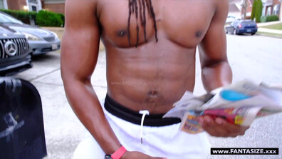 Sexy Petite Ebony TS Babe Takes a Huge Girth BBC - anal - doggy - babe - bbc - hardcore - cum shot - bareback - balls deep - dick sucking - missionary
