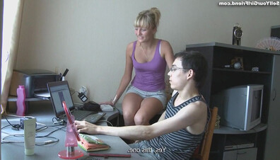 A drastic step or a forbidden dream - blonde - blowjob - cumshot - teen (18+) - cuckold - russian - fantasy - girlfriend - slut - rough