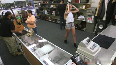 Blonde gets fucked in the back office of a pawn shop 1080p - blonde