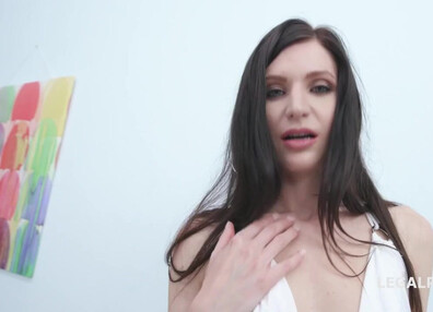 Hungarian Cutie Lina Ravaged by 5 African Studs - interracial - gangbang