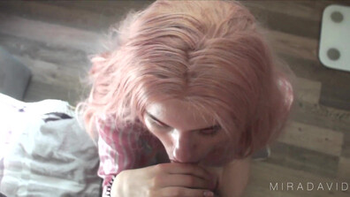MiraDavid Takes Excellent POV Blowjob and Gets Cumshot in Mouth - amateur - blowjob - hd porn