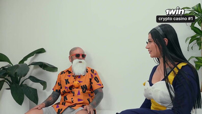 Veguetta sucks Master Roshi's rock hard salami and swallows all his spunk LA torr - porn - cosplay - xxx - hardcore