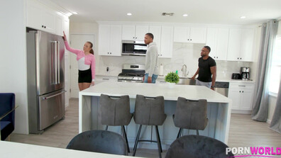 Gia Derza Slutty Real Estate Agent Sells the Home with a BBC DP - brunette