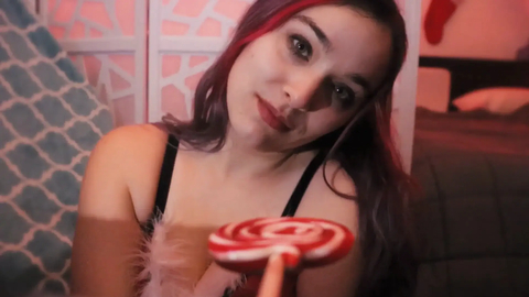 ASMR Kitten She is OBSESSED with Your Candy Cane