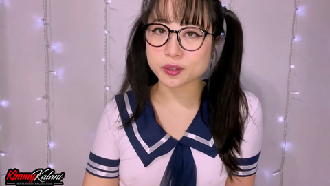 KimmyKalani ASMR Handjob under Desk in Class