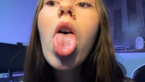 Madzz World ASMR Tongue Swirling Slow Lens Licking
