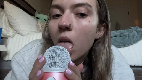 Sadie ASMR UpClose Mic Lens Licking Patreon Leak