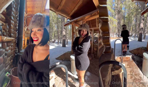 Colombian Annabgo Has Sex In The Snow For Onlyfans