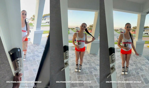 Delivery Girl Auhneesh_Nicole Gets Rides A Lucky Customer