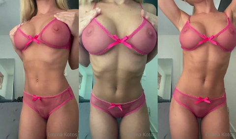 Emma Kotos, what do you think of my new lingerie?
