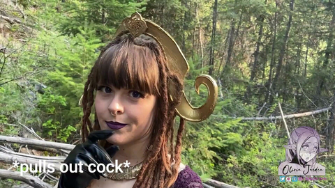 Olivia Jarden Blowjob In The Forest