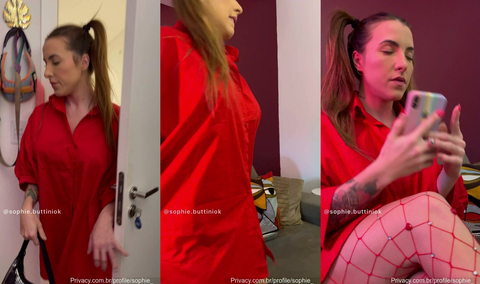 Sophie Buttini With A Plug In Her Butt