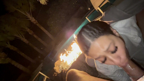 Sucking A Cock At The Campfire