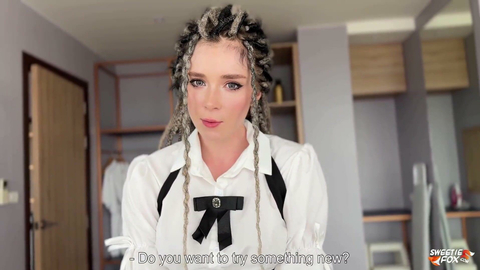 Sweetie Fox - Fishnet Girl Fucks & Swallows Cum