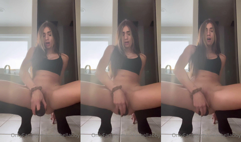 Urfavbellabby testing her new dildo