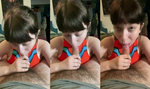 Uwucaptain666 Blows Sucks Her Guy Off Like A Pro