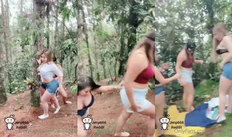 Vanessa Bohorquez In The Forest With Her Horny Friends