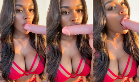 Aubree Rene Lingerie Dildo Blowjob
