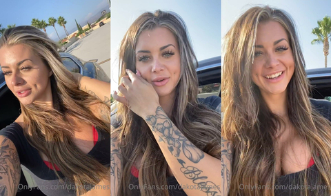 Blonde Dakota James Sex In The Car
