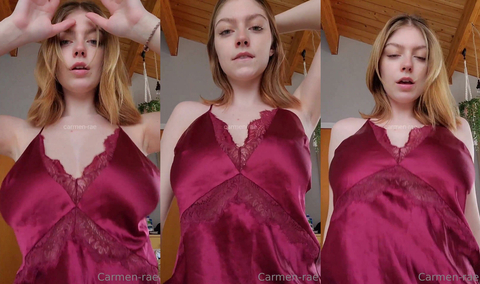 Blonde Massages Her Big Tits