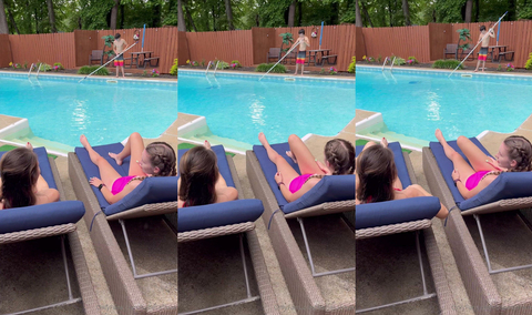 Katie Clark And Babesafreak Fuck The Pool Keeper