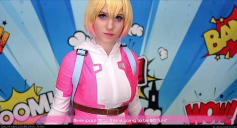 Lana Rain Stars As Gwen Pool And Masturbates Hard
