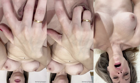 Lemery Shows And Touches Her Vagina In Closeup
