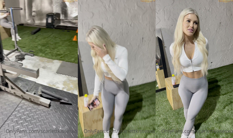 ScarlettKissesXO 03 - Fucked by the Gym Trainer