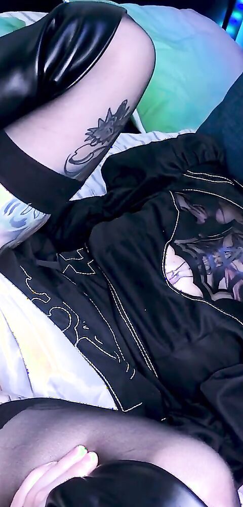 Zirael Rem - 2B Is Riding A Cock POV DP - Cosplay - ManyVids - pov - teen - fake tits - tattoo - dirty talk - double penetration - dildo - facial